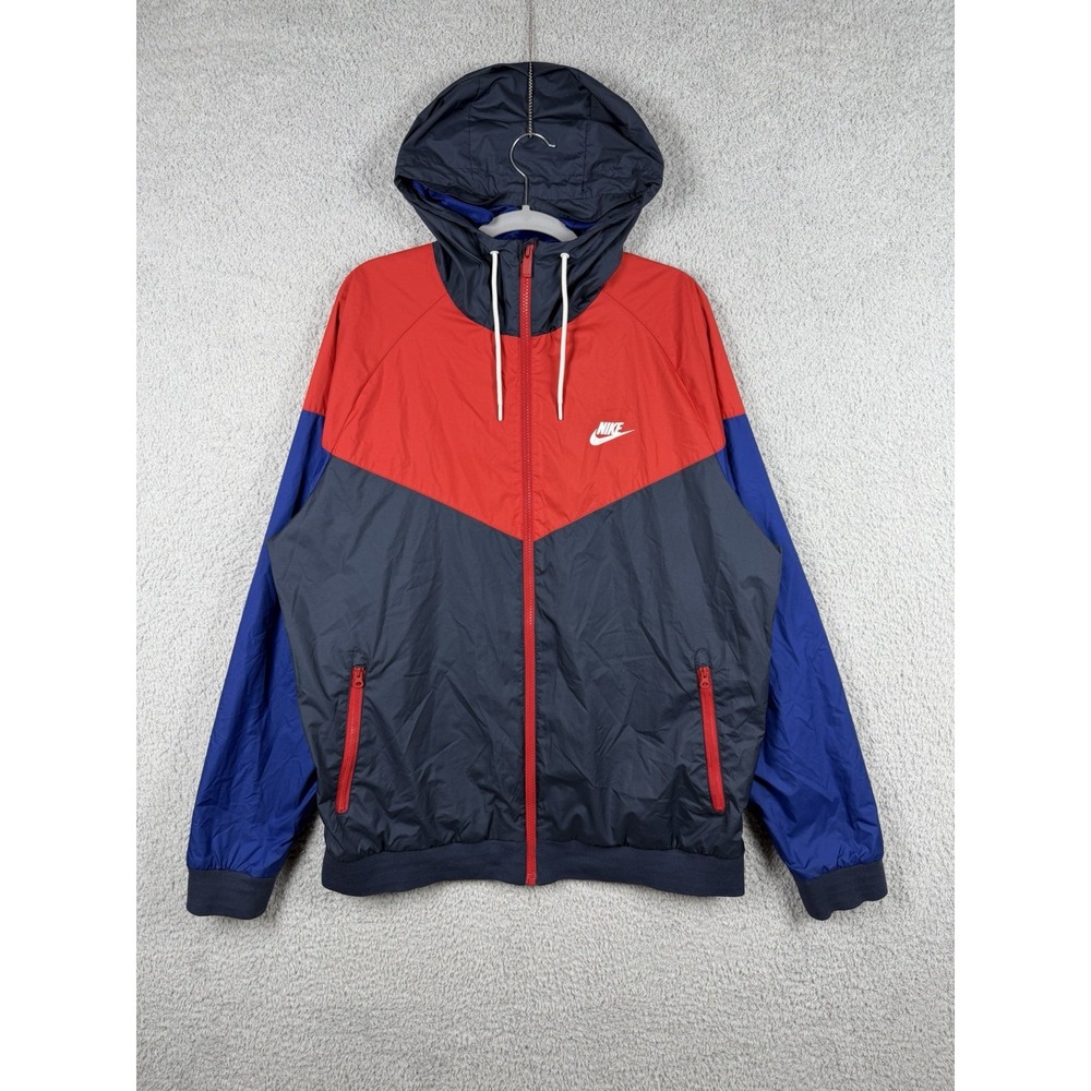 Nike Men's Sportswear Windrunner Windbreaker Hooded Jacket 727324-452 Size XL